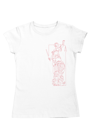 𝐝𝐢𝐞 𝐉𝐮𝐬𝐭𝐢𝐭𝐢𝐚 RED - Organic T-Shirt women