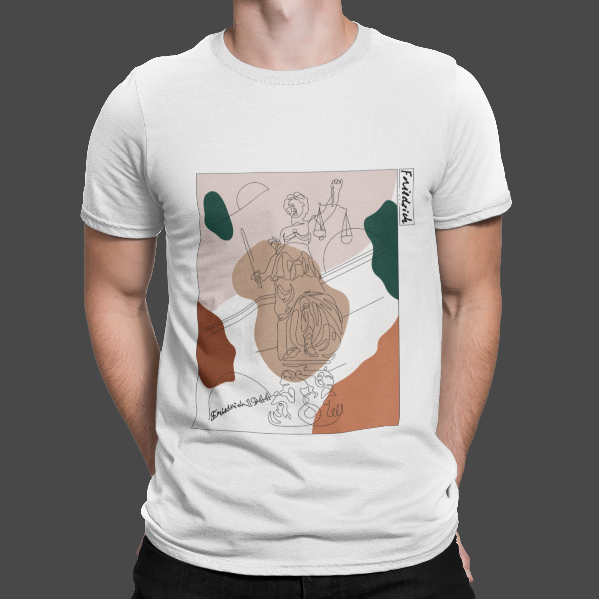 Die JUSTITIA moody - Organic T-Shirt