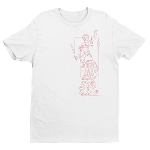 𝐝𝐢𝐞 𝐉𝐮𝐬𝐭𝐢𝐭𝐢𝐚 RED - Organic T-Shirt